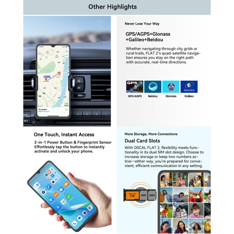 Blackview Oscal FLAT 2, 4GB+128GB, 6.6 inch Android 14 Unisoc T606 Octa Core, Network: 4G Blackview Oscal FLAT 2, 4GB+128GB, 6.6 inch Android 14 Unisoc T606 Octa Core, Network: 4G